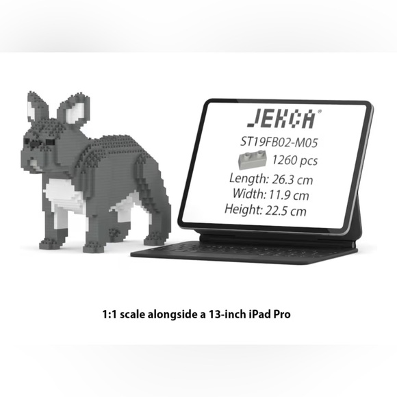jekca Other - JEKCA French Bulldog 02S-M05 | Dog Plastic Building Blocks | Age 14+
